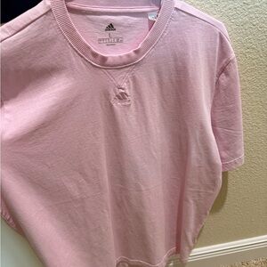 Adidas Men's Light Pink Short Sleeve Tee